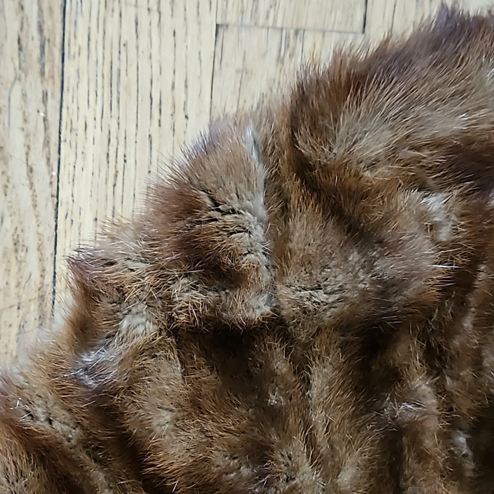 Vintage real mink shawl wrap L/XL